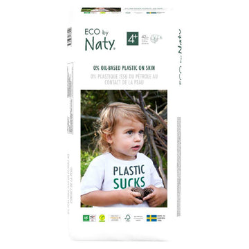 Size 4+, 42 Eco Nappies, 9-20Kg